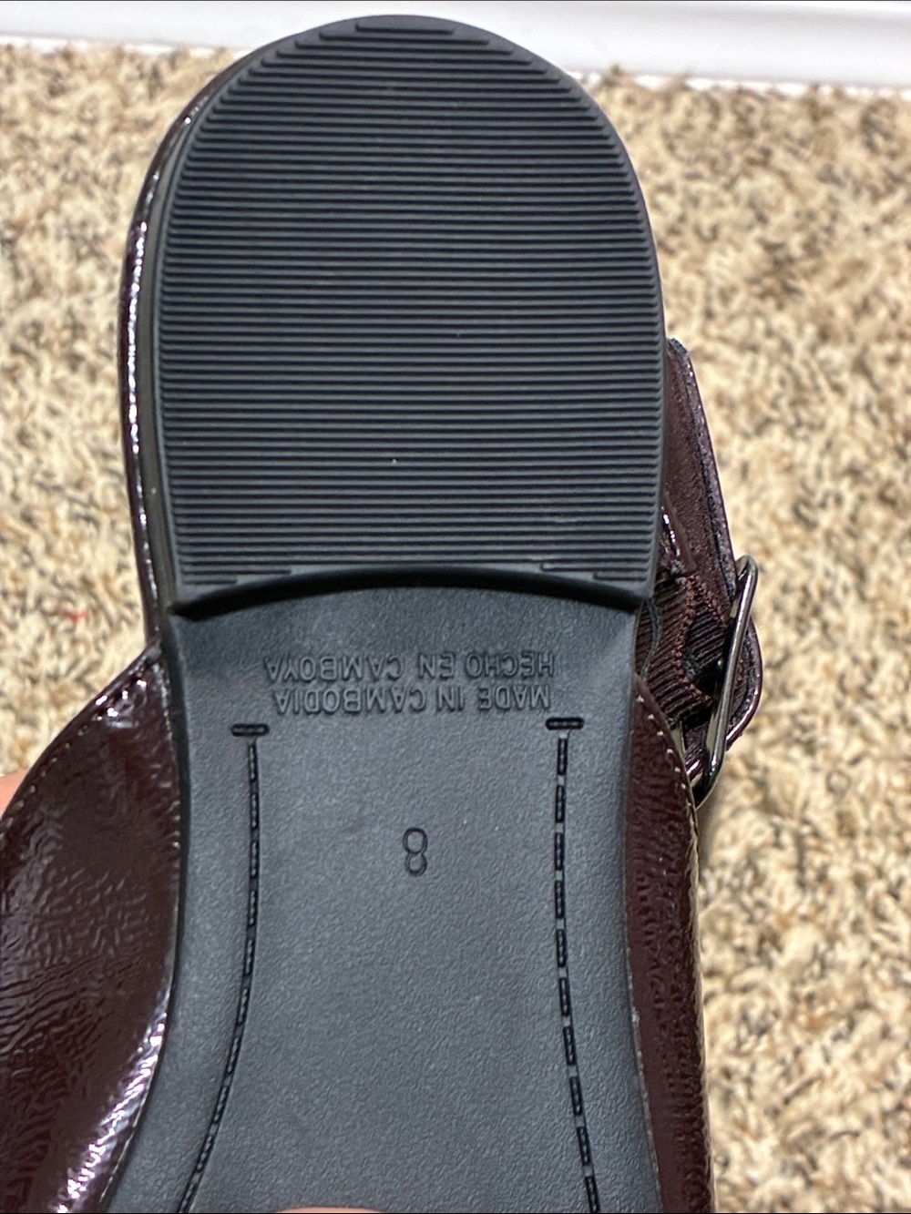 Old Navy Pointed Slingback Flats in Plum - Picture 3 of 8